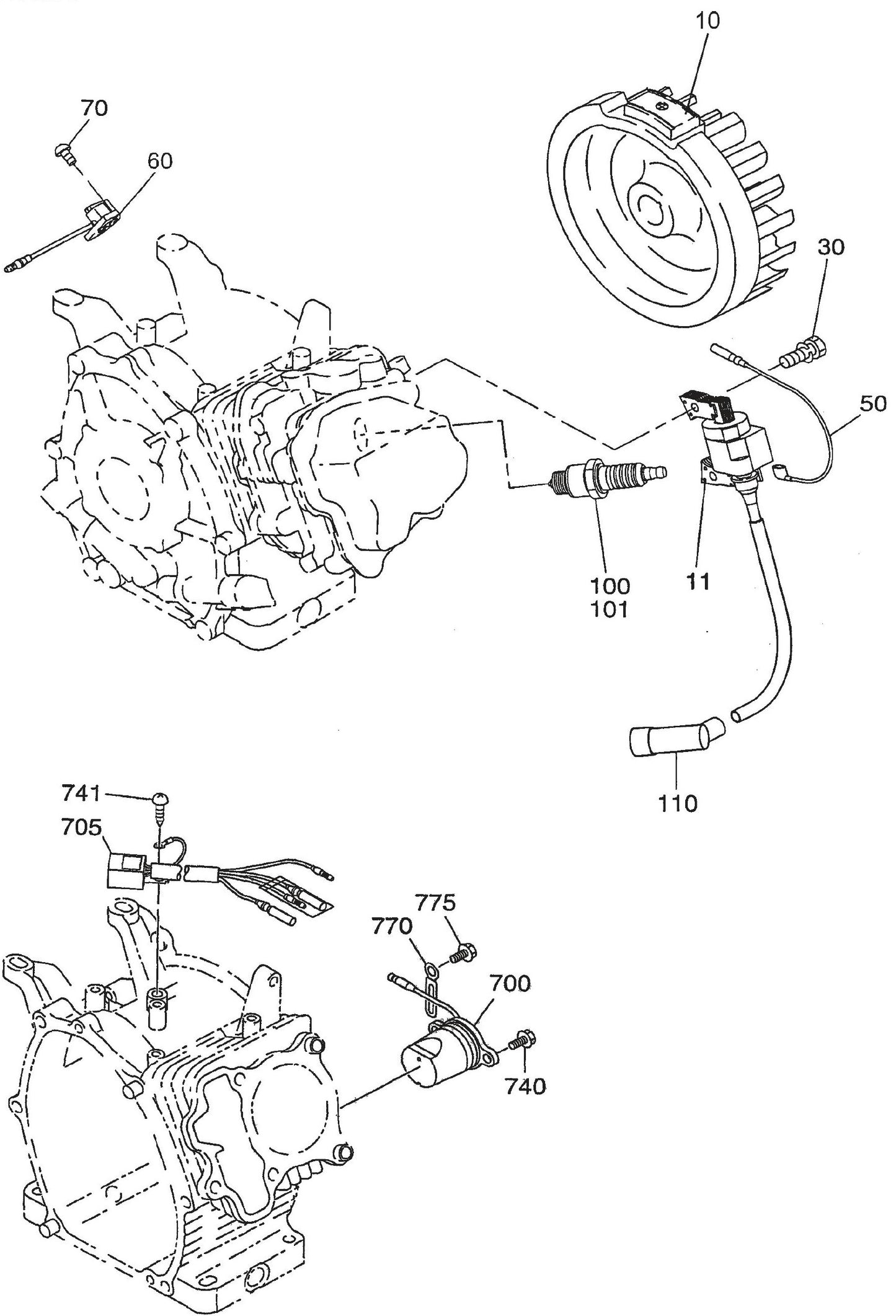 QP201TE ROBIN EX-170D51010 Engine Electric Device Assembly Parts By Multiquip