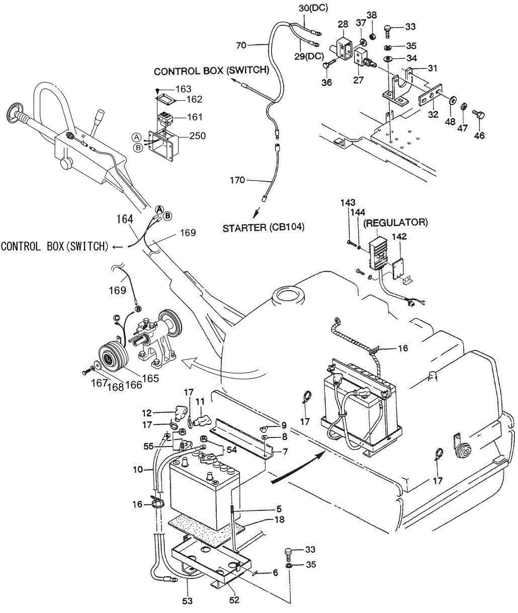 Electric Device Assembly Parts For MRH800GS Vibratory Rollers By Multiquip