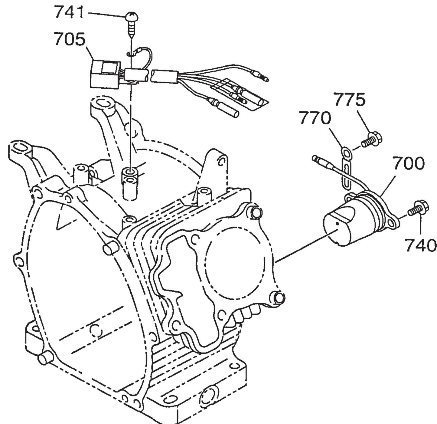 QP3TE ROBIN EX270D500241 ENGINE Electric Device Assembly Parts By Multiquip
