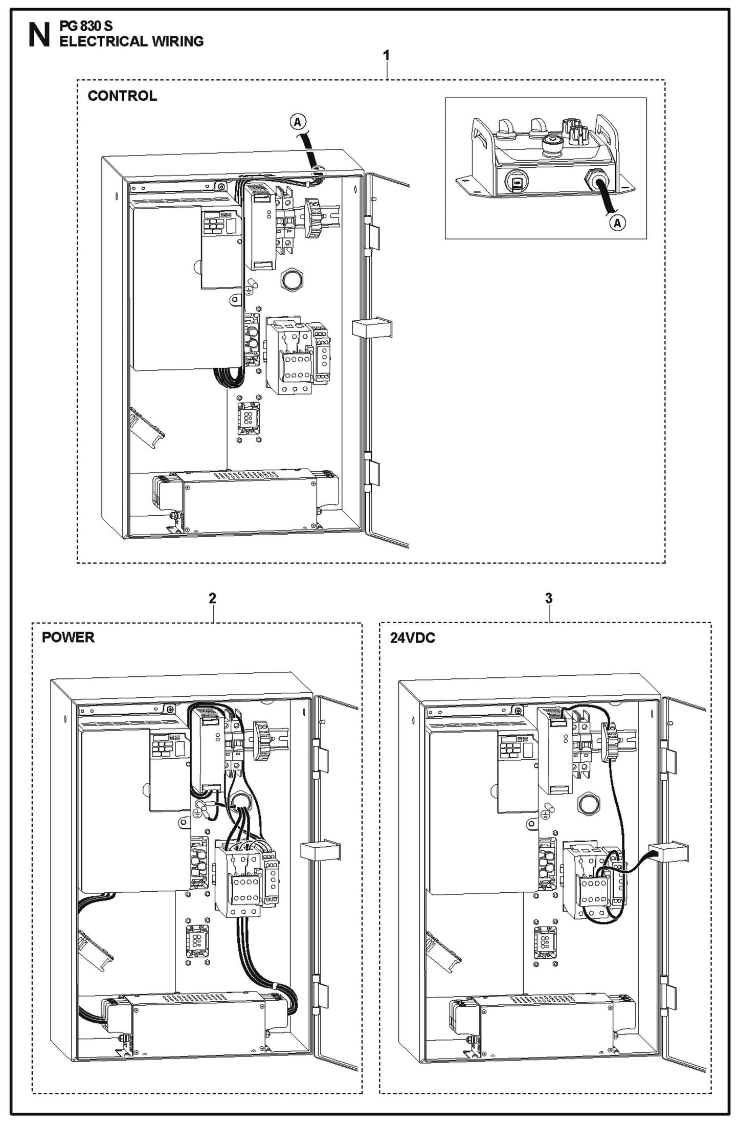 Electrical Wiring Parts For PG 830 S By Husqvarna