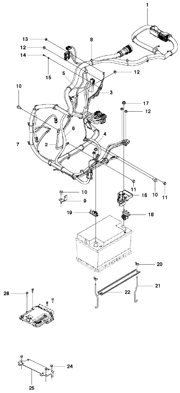 FS5000 Electrical Assembly Parts by Husqvarna