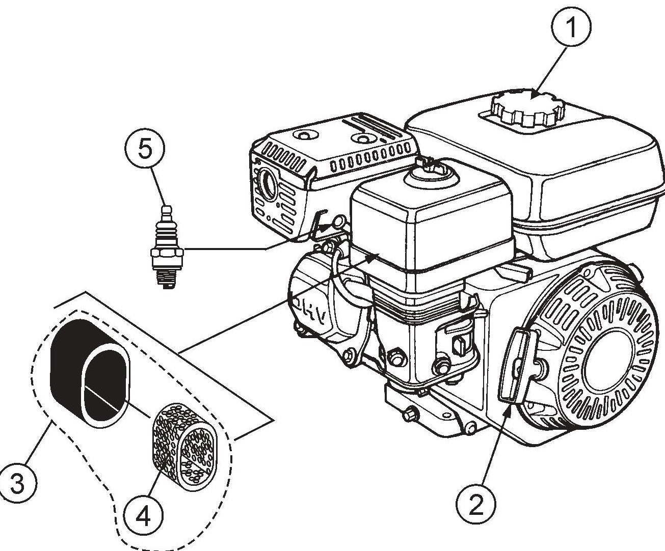 MQ QP205SL / QPT205SL Engine Service Assembly Parts By Multiquip