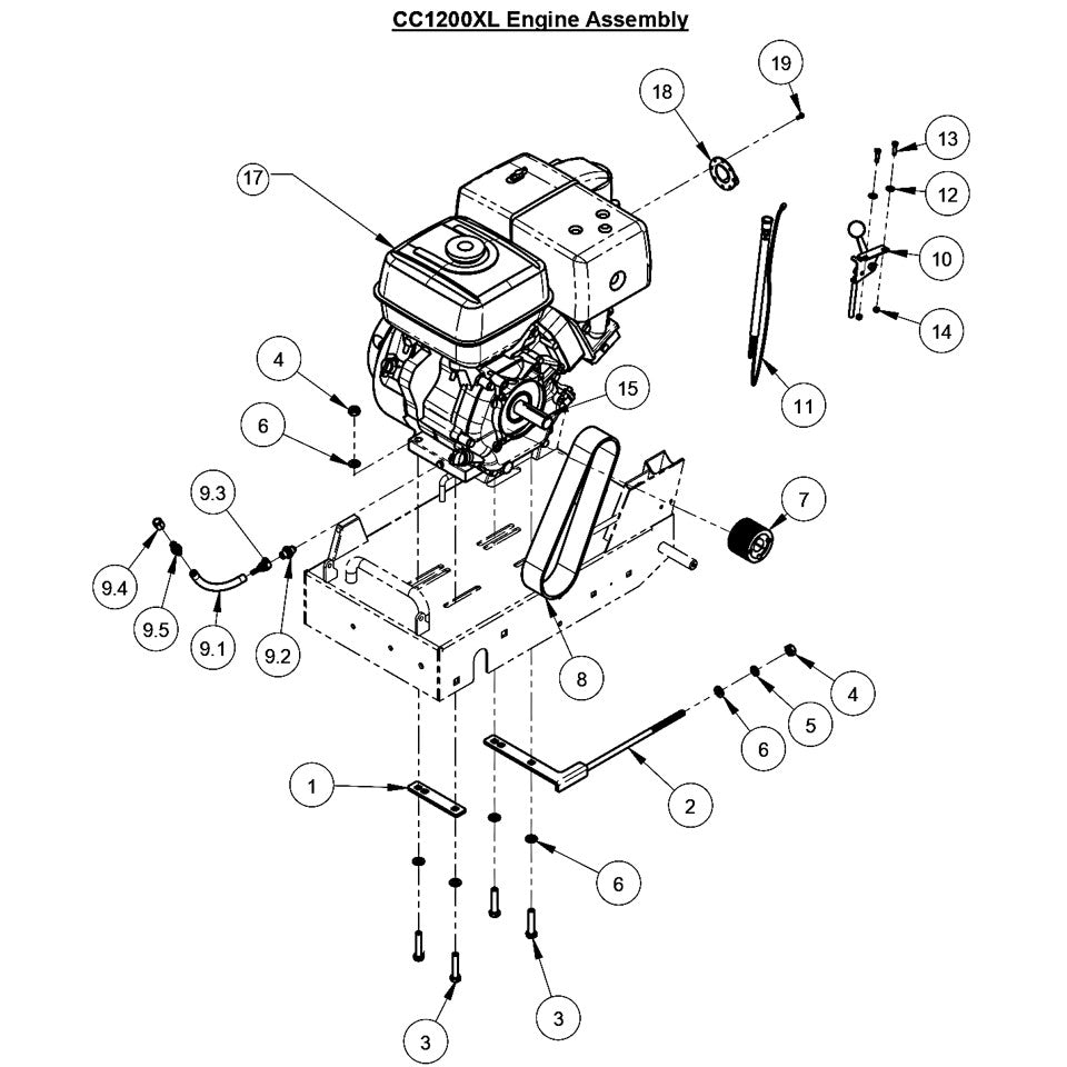 CC1200XL Engine Assembly