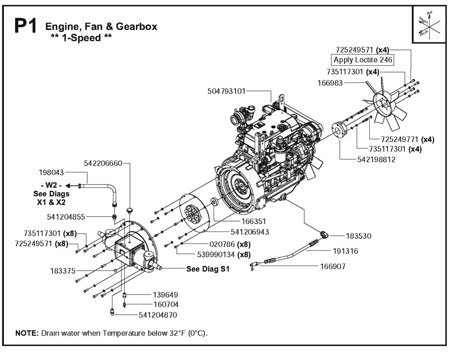 Engine, Fan And Gearbox Parts For FS6600D By Husqvarna