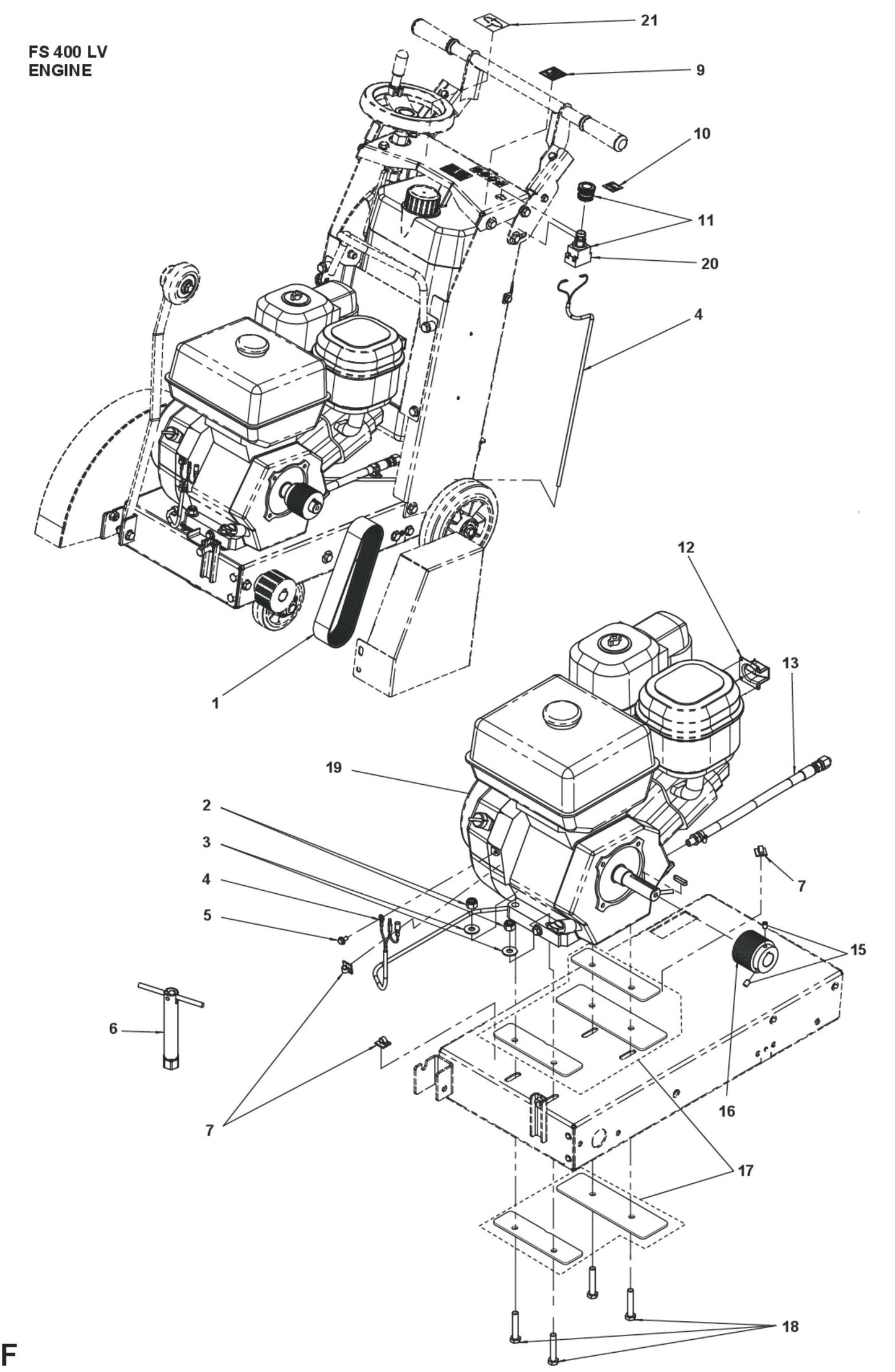 Engine Parts For FS400 LV S By Husqvarna