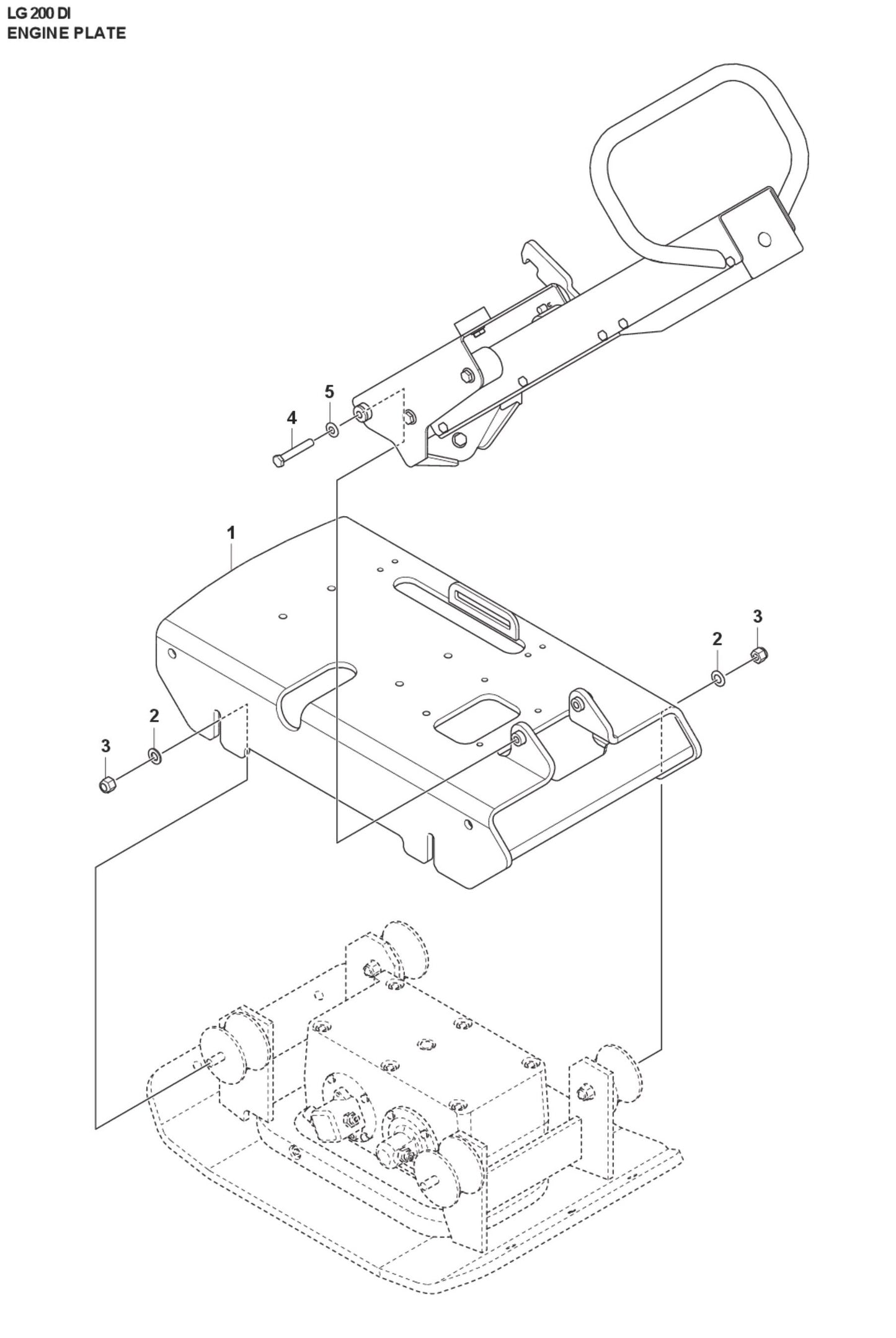 Engine Plate Parts For LG 200 Diesel By Husqvarna