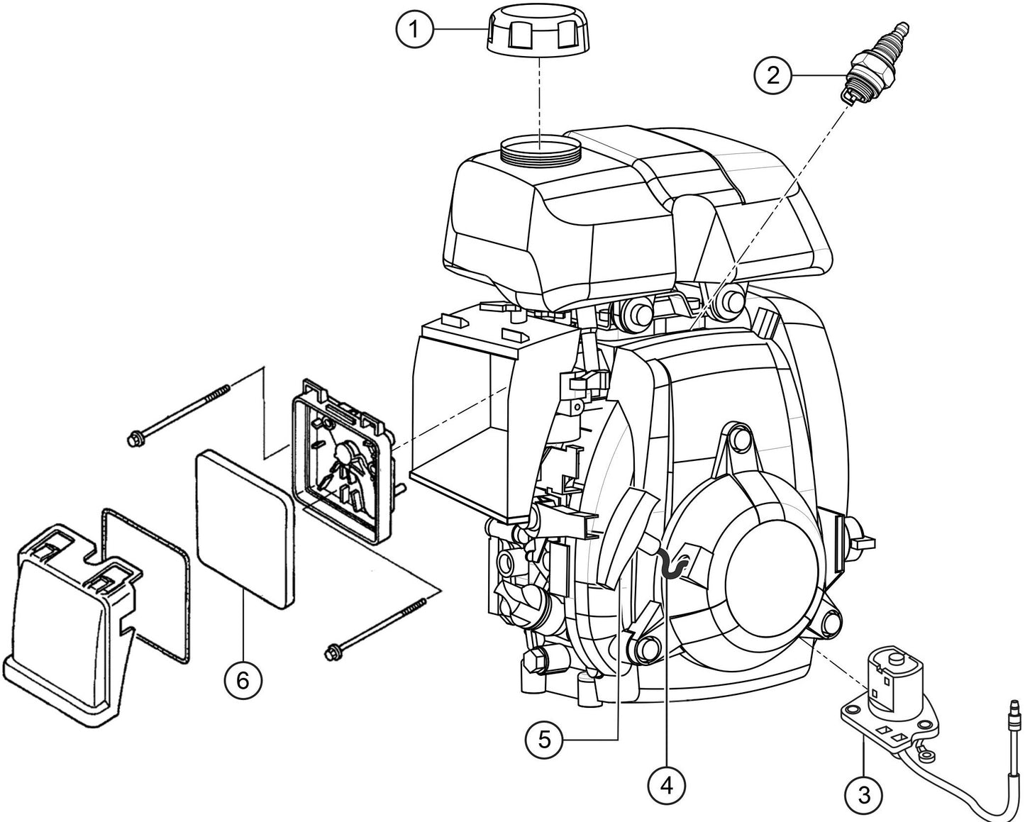 MQ QP15HP Engine Service Assembly Parts