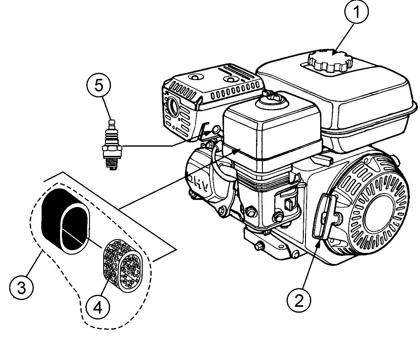 MQ QP303H Engine Service Parts By Multiquip