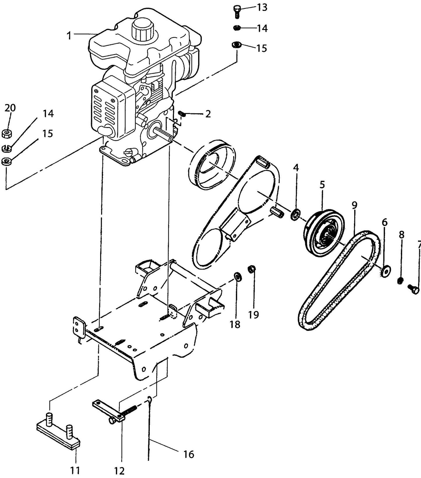 MVC40G Engine Assembly Parts