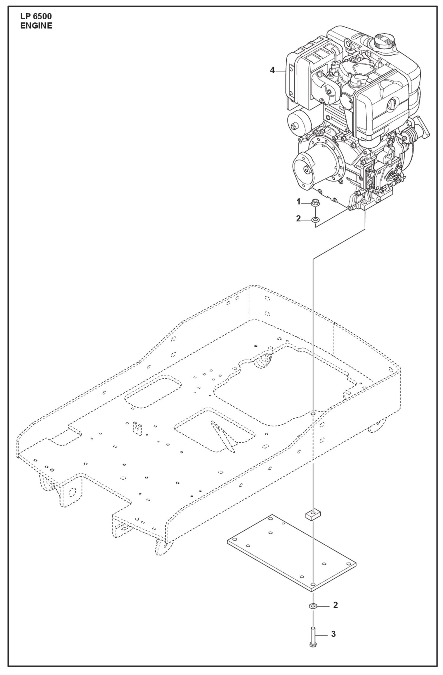 Engine Parts For LP 6500 Diesel  By Husqvarna