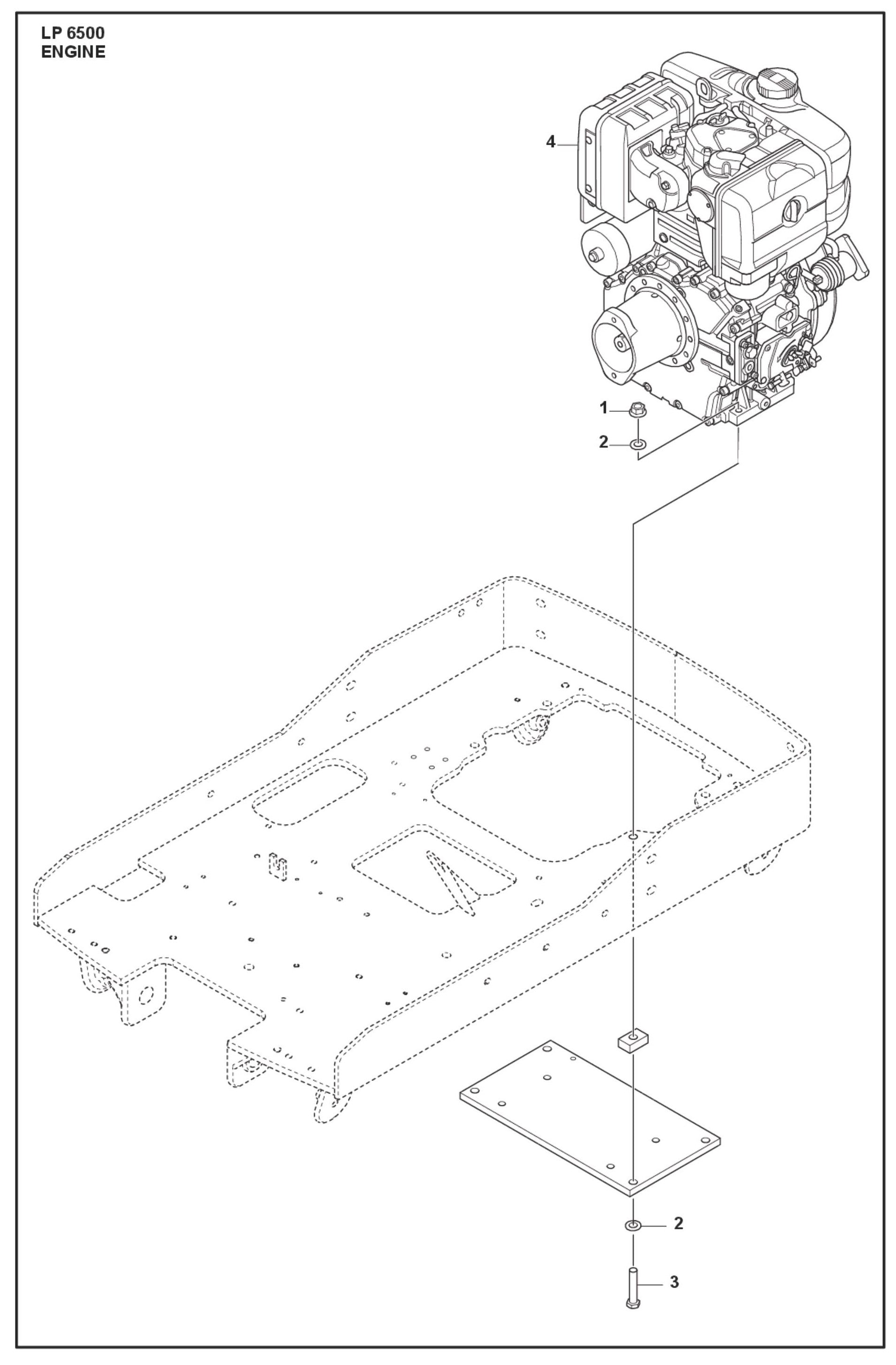 Engine Parts For LP 6500 Diesel  By Husqvarna