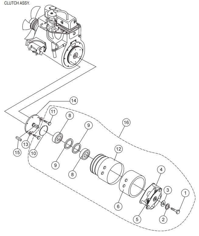 Clutch Assembly Parts-C-30HDNI