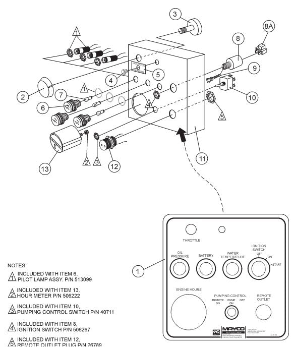 Control Box Assembly Parts-C-30HDNI PRECISION FUEL INJECTION S/N 240601