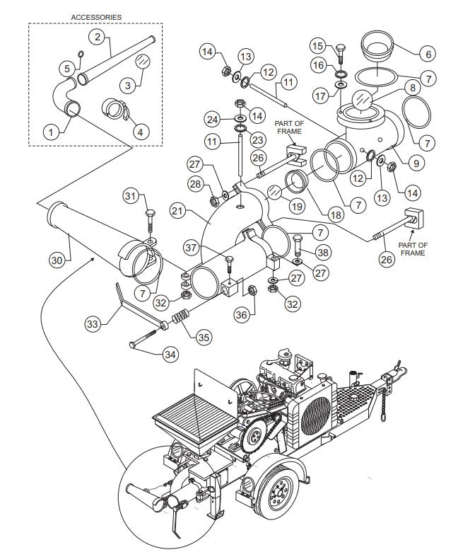 Manifold Assembly Parts-C-30HDNI PRECISION FUEL INJECTION S/N 240601