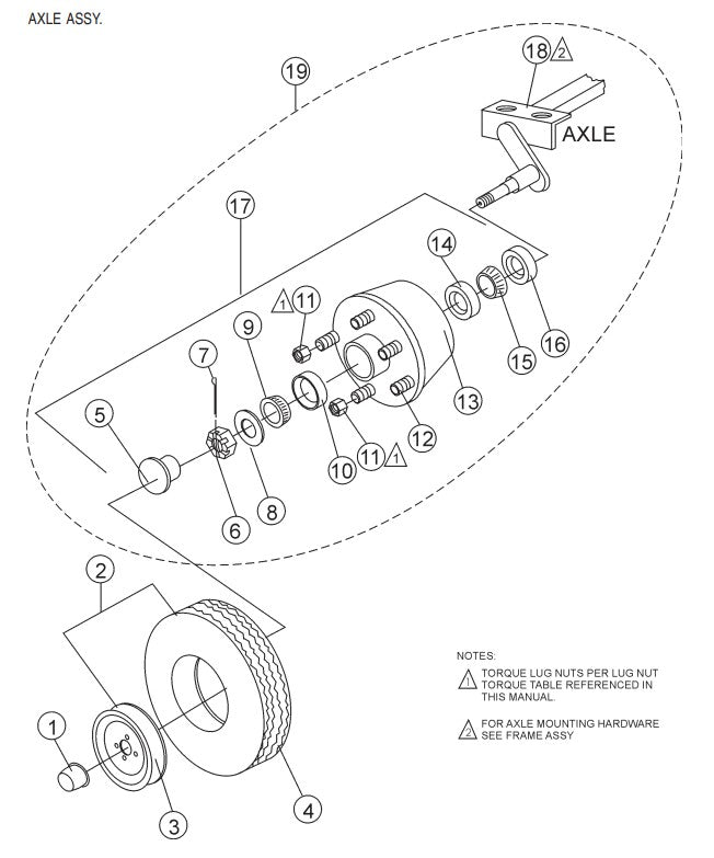Axle Assembly Parts-C-30HDNI