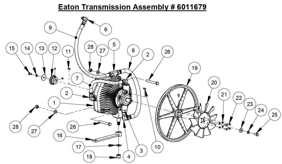 CC3538 JK Eaton Transmission Assembly