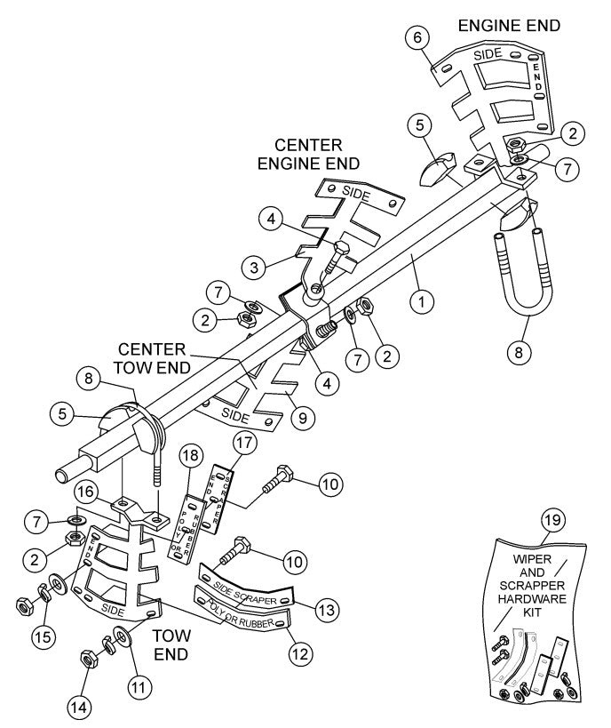 Paddle Shaft Assembly Parts- WM45HCE Honda GX160UT1HX2 Gasoline Engine