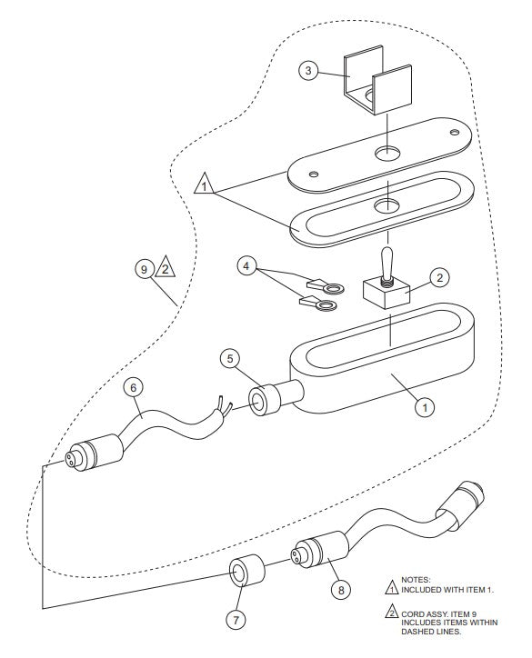 C30HDZ PUMP — Remote Control Cable Assembly Parts By Multiquip