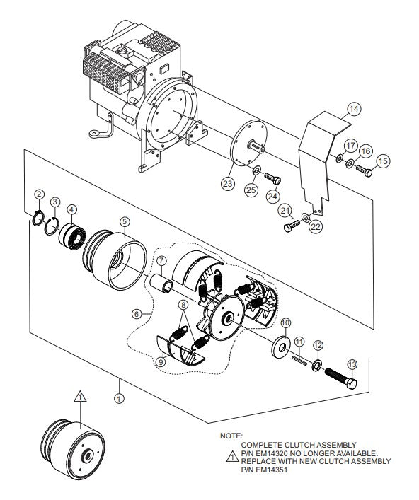 C30HDZ PUMP — Clutch Assembly Parts By Multiquip