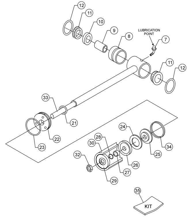 Connecting Rod - Drive Side Assembly Parts-C30HDN NISSAN ENGINE