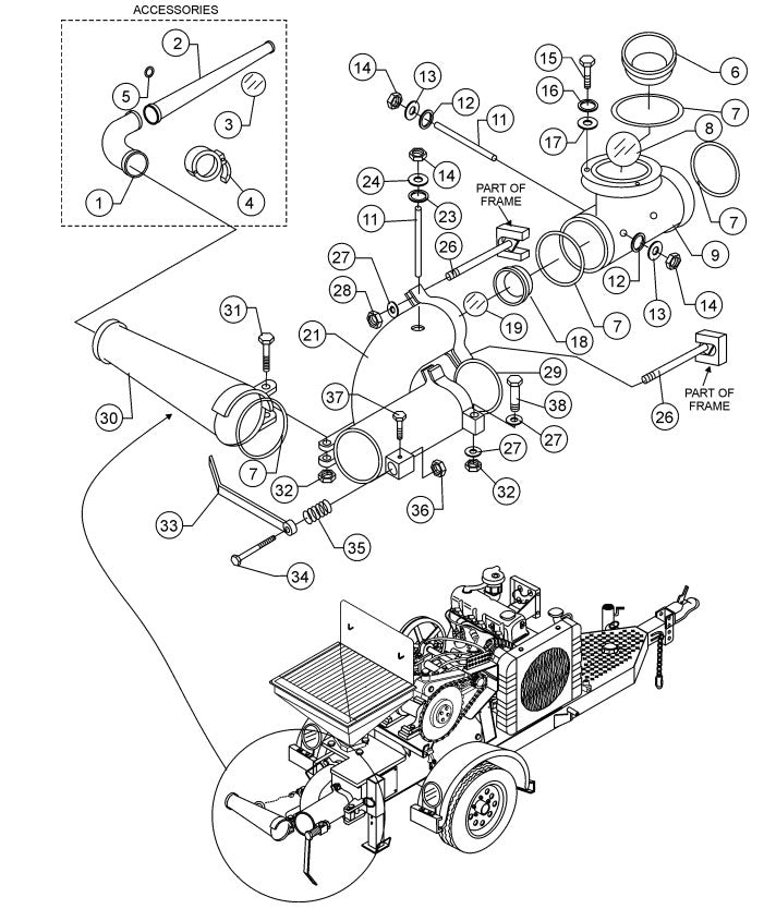 Manifold Assembly PartsParts-C30HDN NISSAN ENGINE