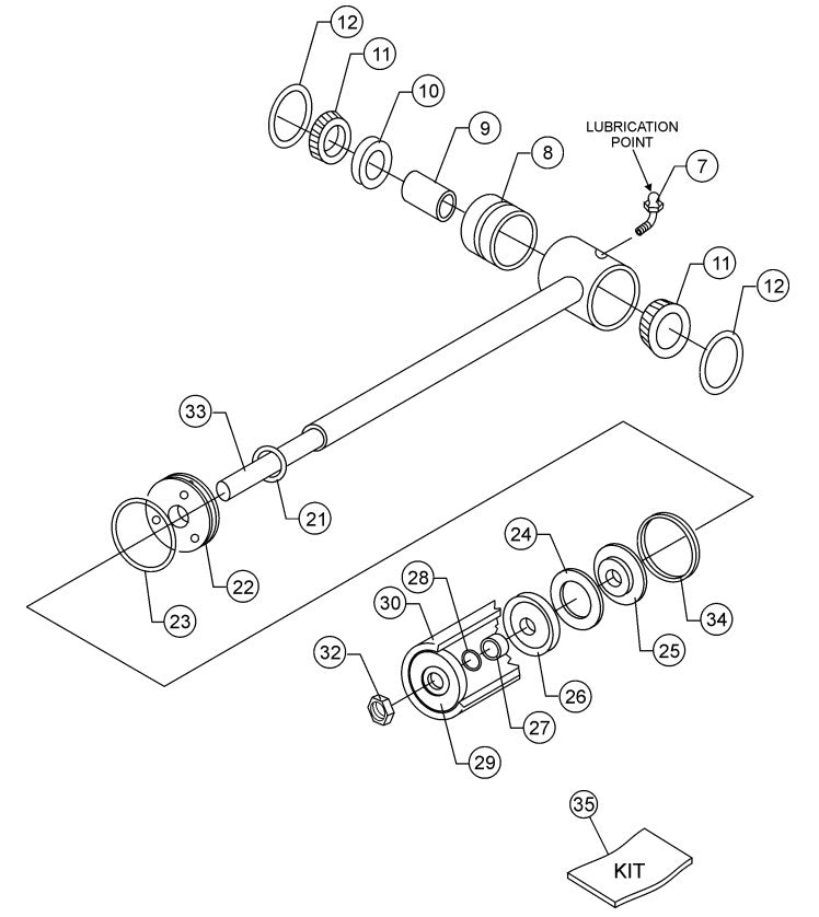 Connecting Rod - Drive Side Assembly Parts-C30HDNI ZENITH FUEL INJECTION