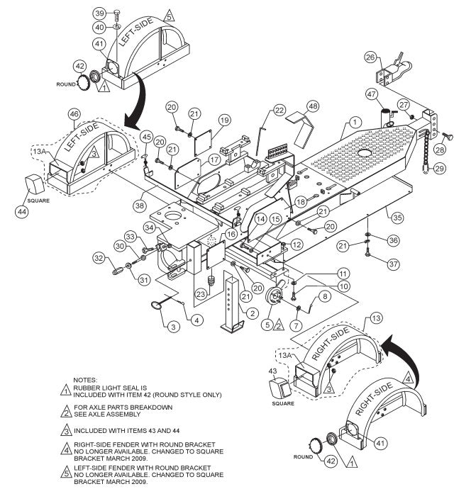 C30HDG Pump Frame Assembly Parts By Multiquip