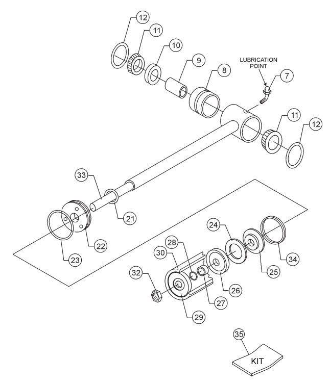 C30HDG Pump Connecting Rod - Drive Side Assembly Parts by Multiquip