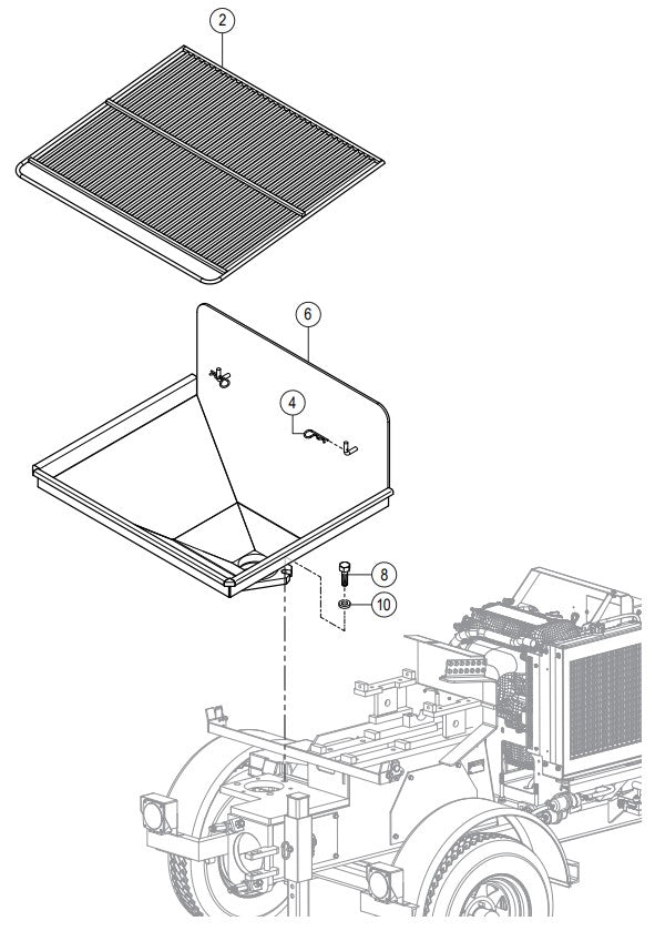 C30HDGA Pump Hopper Assembly Parts By Multiquip