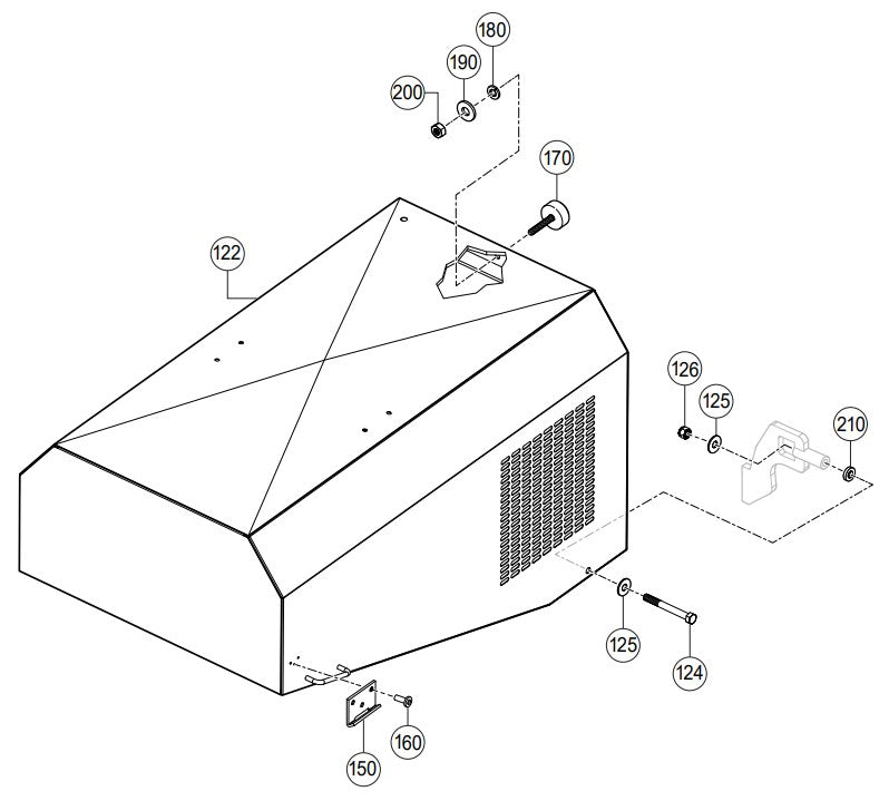 C30HDGA Pump Hood Assembly Parts By Multiquip