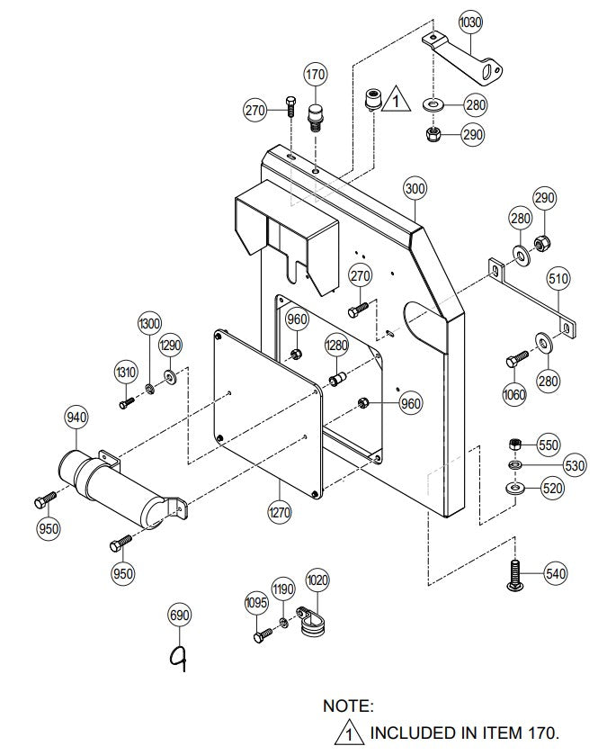 C30HDGA Pump Front Panel Assembly Parts By Multiquip