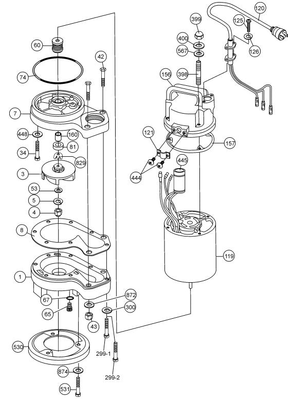 CX400 Pump Assembly Parts
