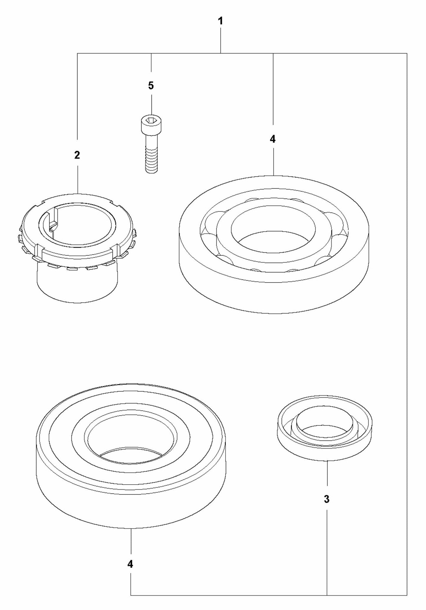 LX 90 Eccentric Element Repair Kit Assembly Parts by Husqvarna