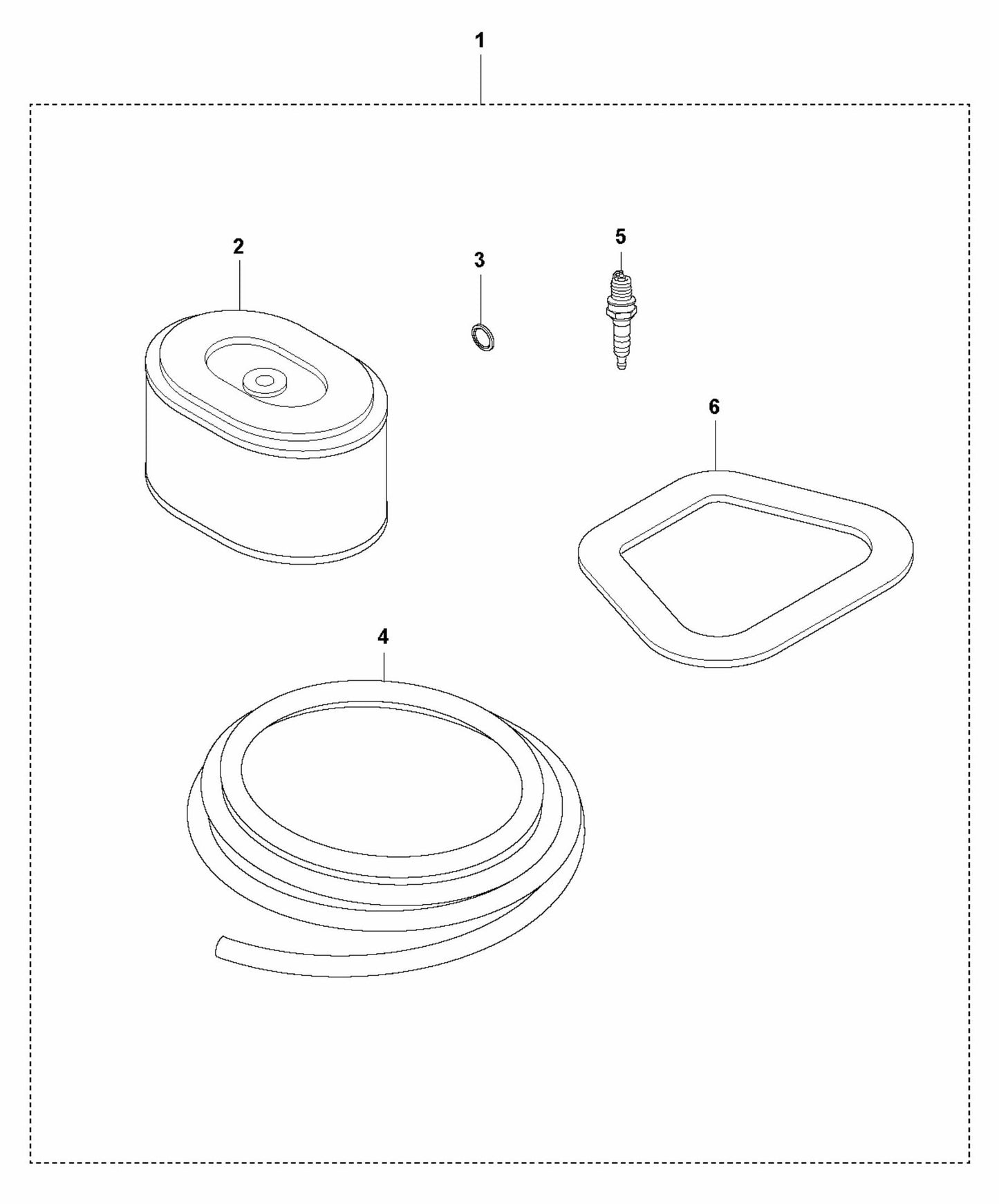 LX 90 Service Kit- Honda GX 160 UT2 SXS4 OH Assembly Parts by Husqvarna