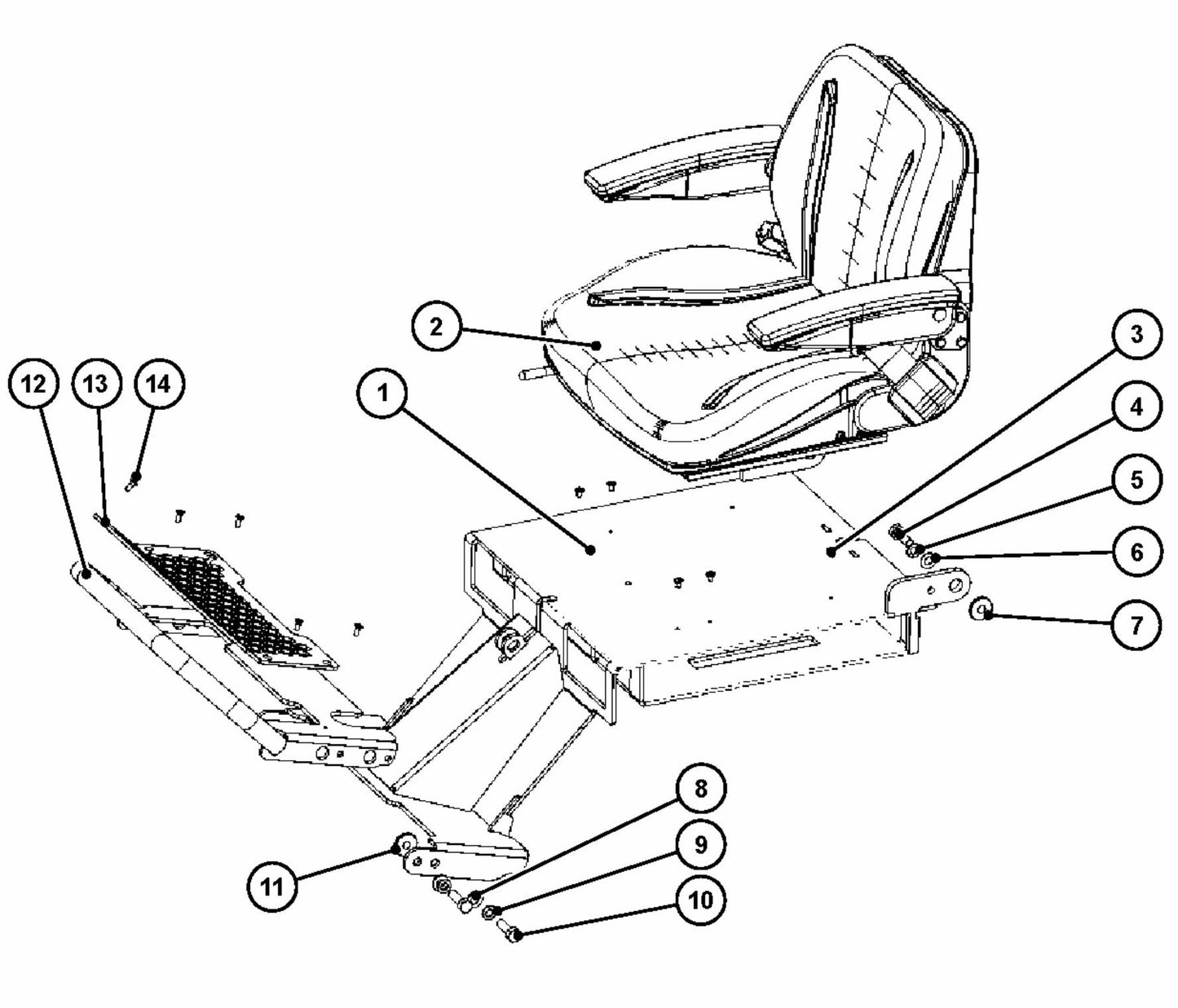 BMS 150 Frame, Upper Assembly Parts By Husqvarna
