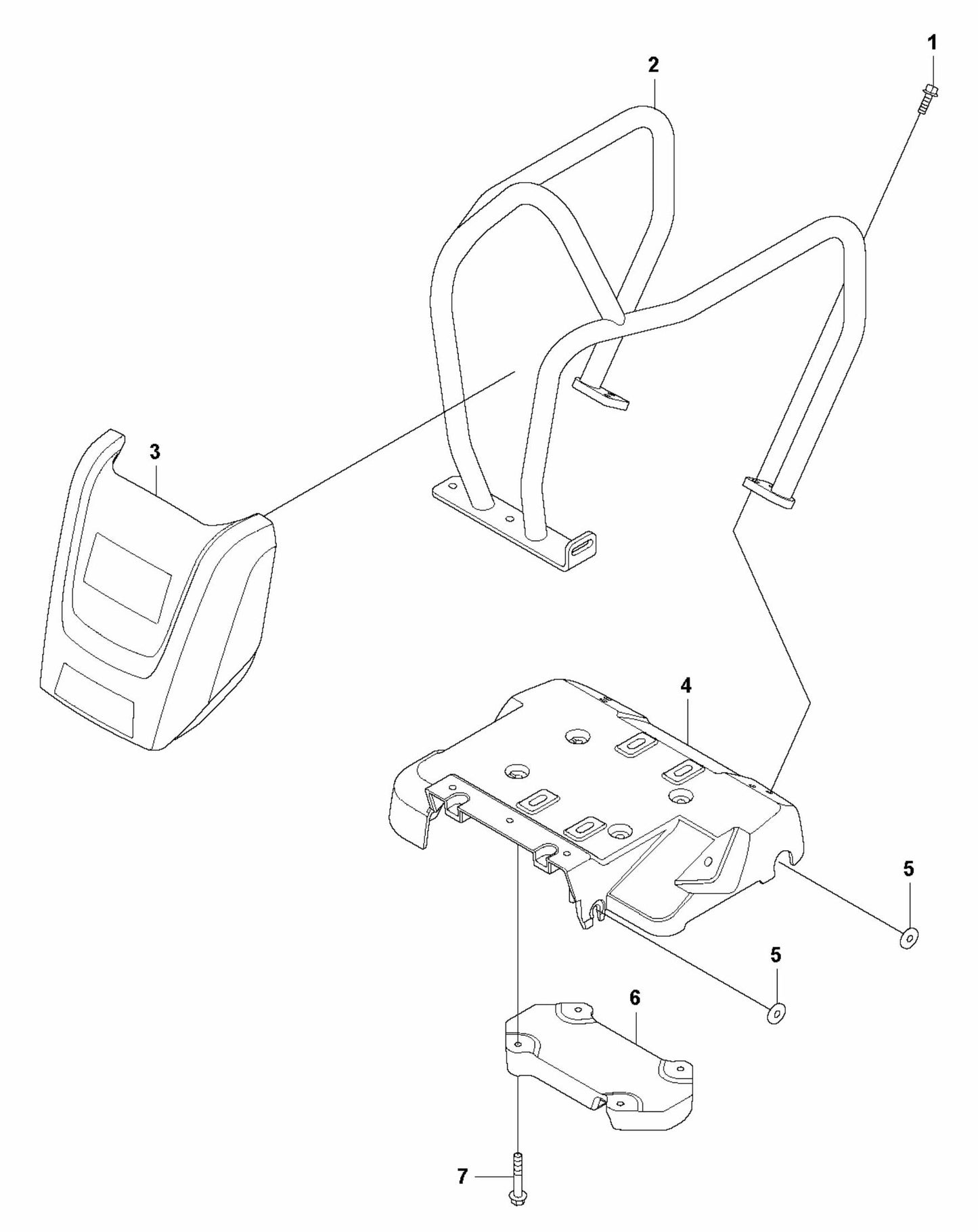 LF 100 LAT Petrol Engine Plate-Honda Assembly Parts by Husqvarna