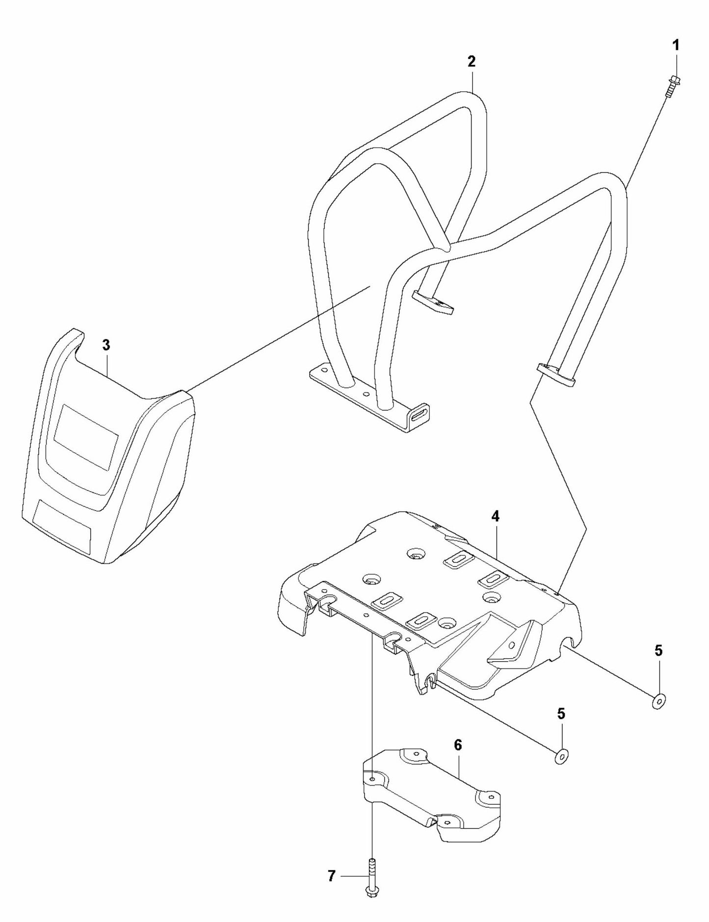 LF 100 L Diesel Engine Plate-Honda Assembly Parts by Husqvarna