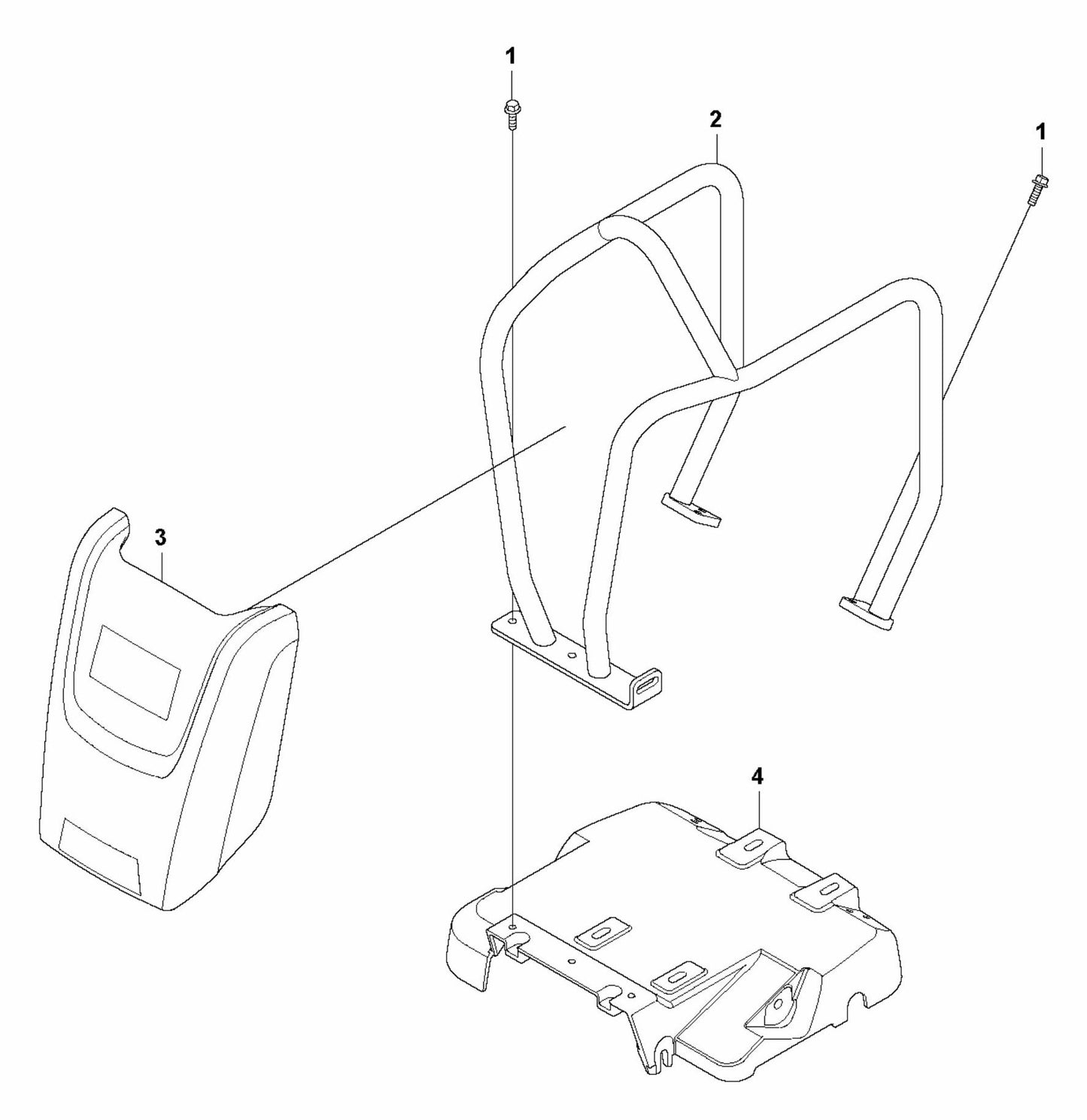 LF 100 LAT Diesel Engine Plate-Hatz Assembly Parts by Husqvarna