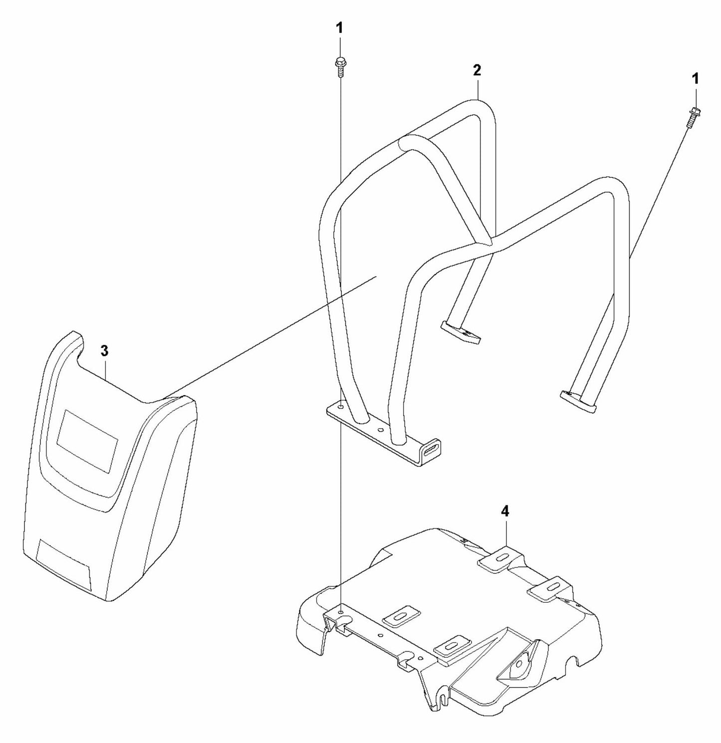 LF 100 L Diesel Engine Plate-Hatz Assembly Parts by Husqvarna