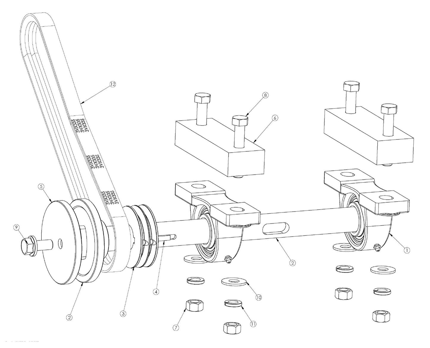 Soff Cut 2000E, 2009-30 Blade Arm Assembly Parts by Husqvarna