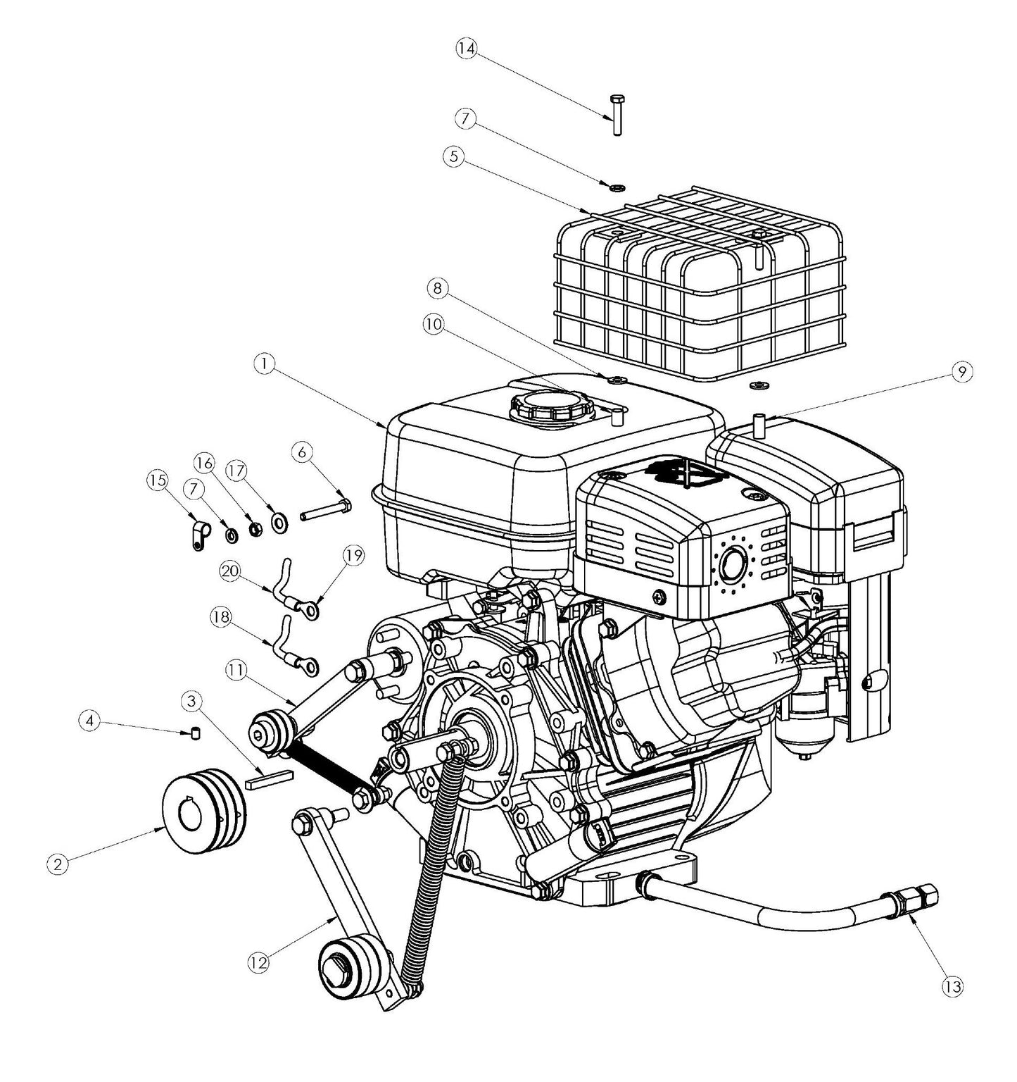 Soff Cut 2000E, 2009-30 Engine Assembly Parts by Husqvarna