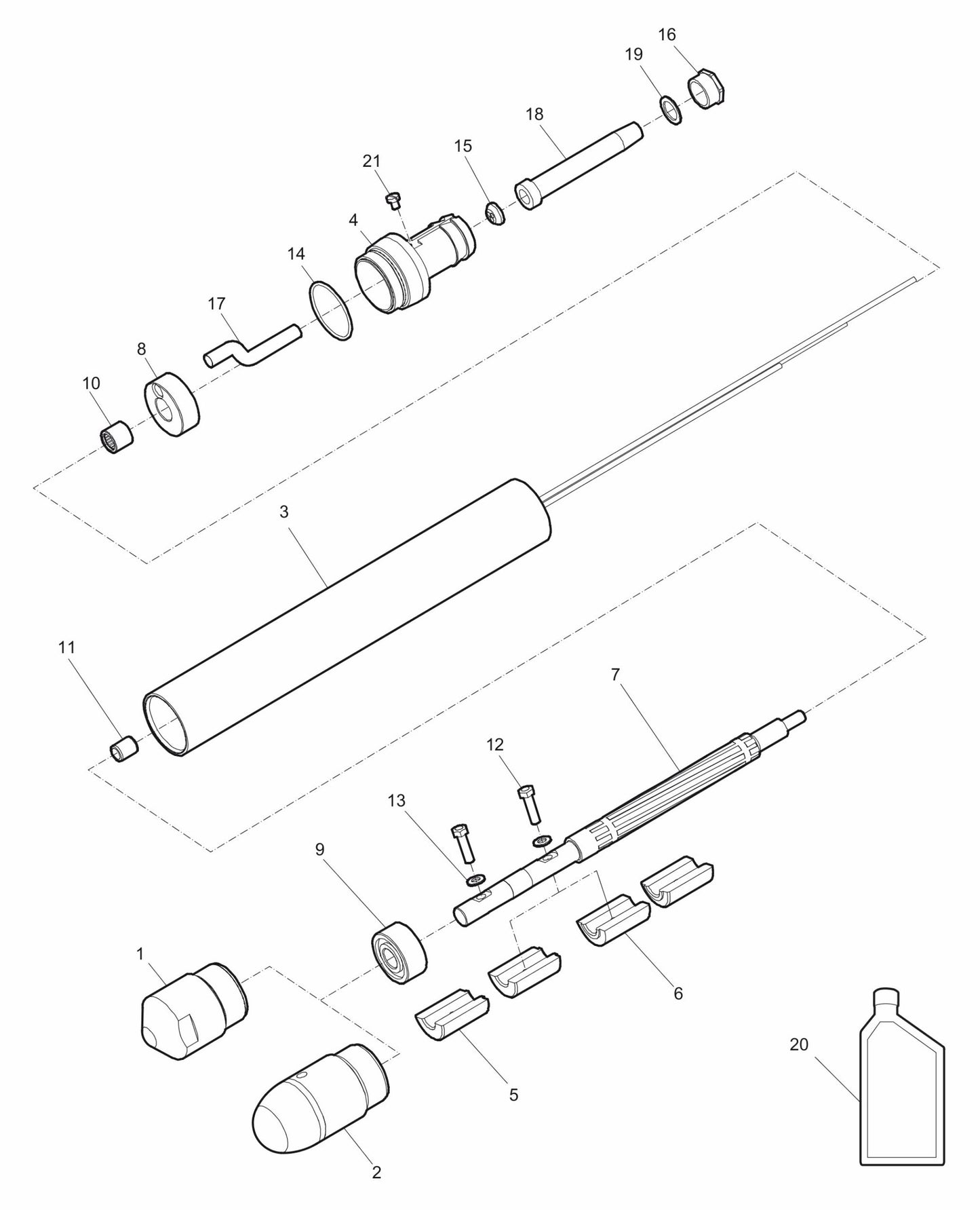 AX40 - AX40E Vibrating element Assembly Parts by husqvarna
