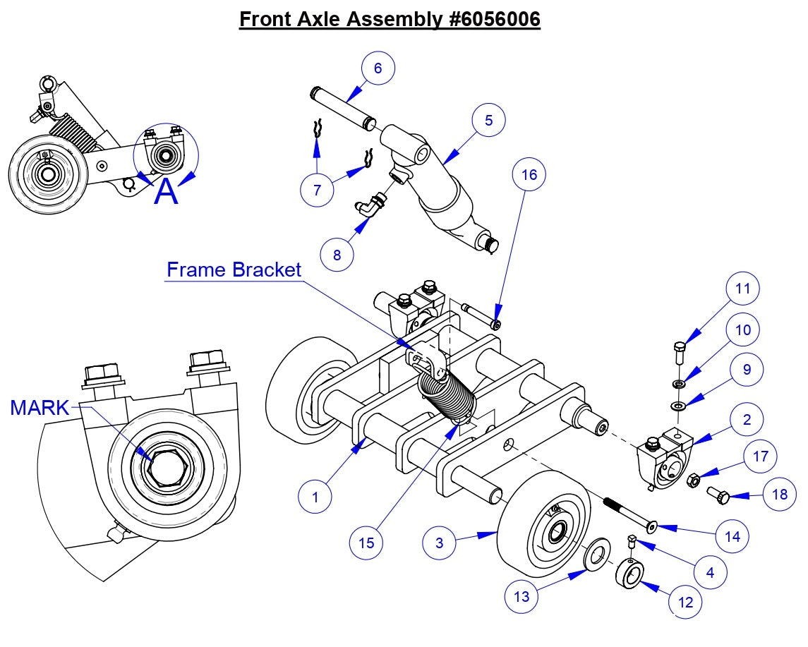 CC5555GK Front Axle Assembly