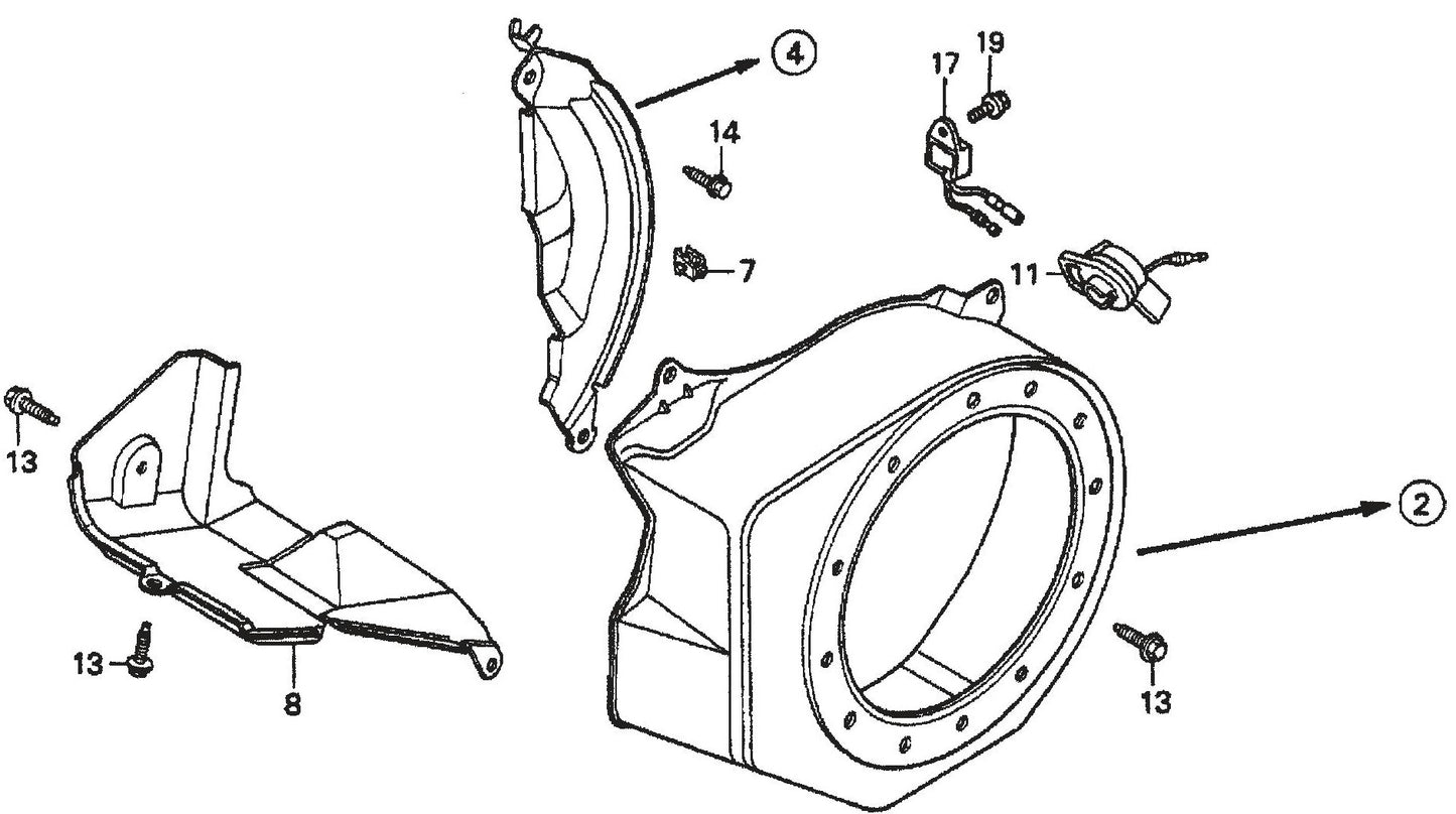 MVC70H/HW Honda GX160K1QMX2 Engine Fan Cover Assembly Parts