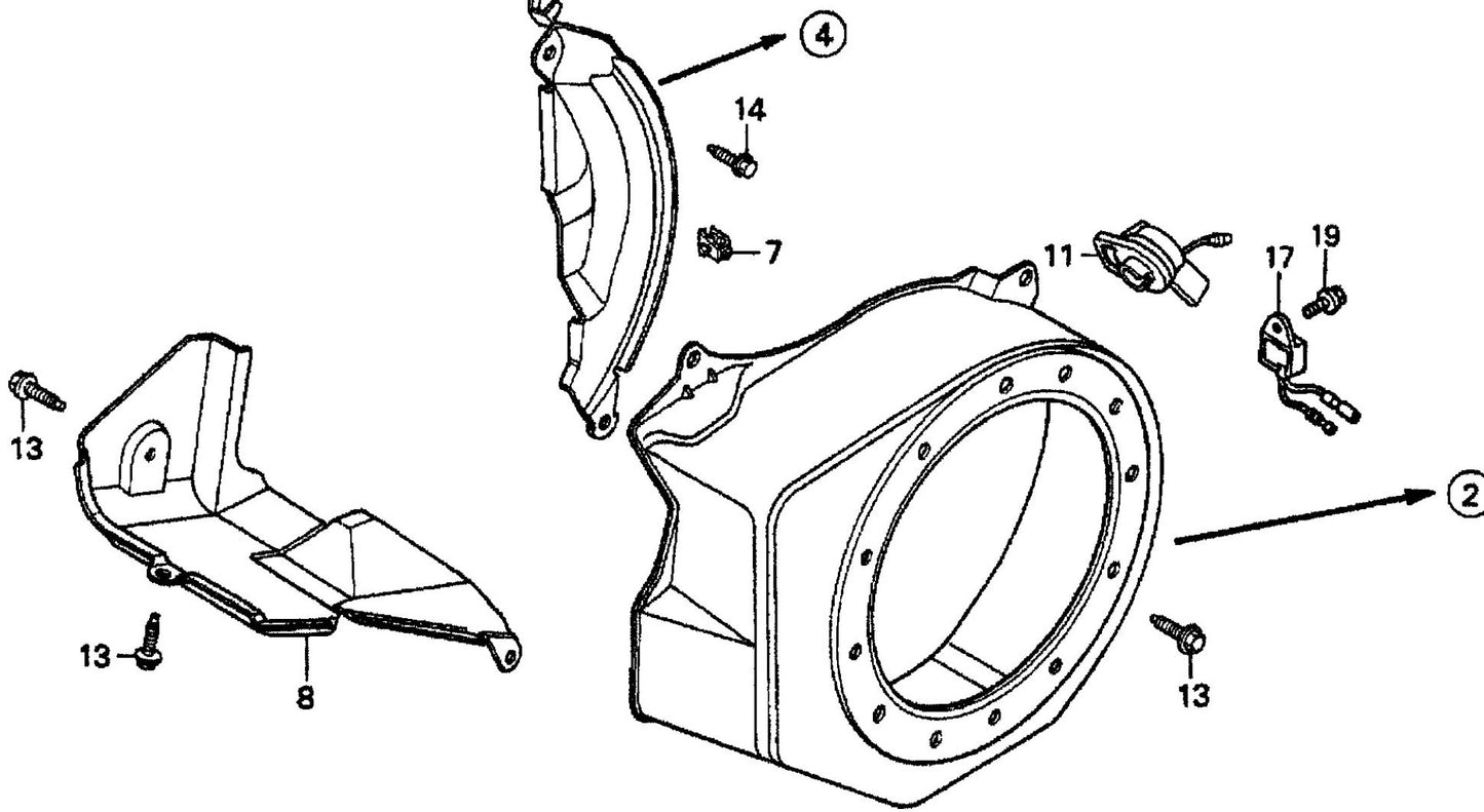 HONDA GX160K1TX2 Engine Fan Cover Assembly Parts For T20H By Multiquip