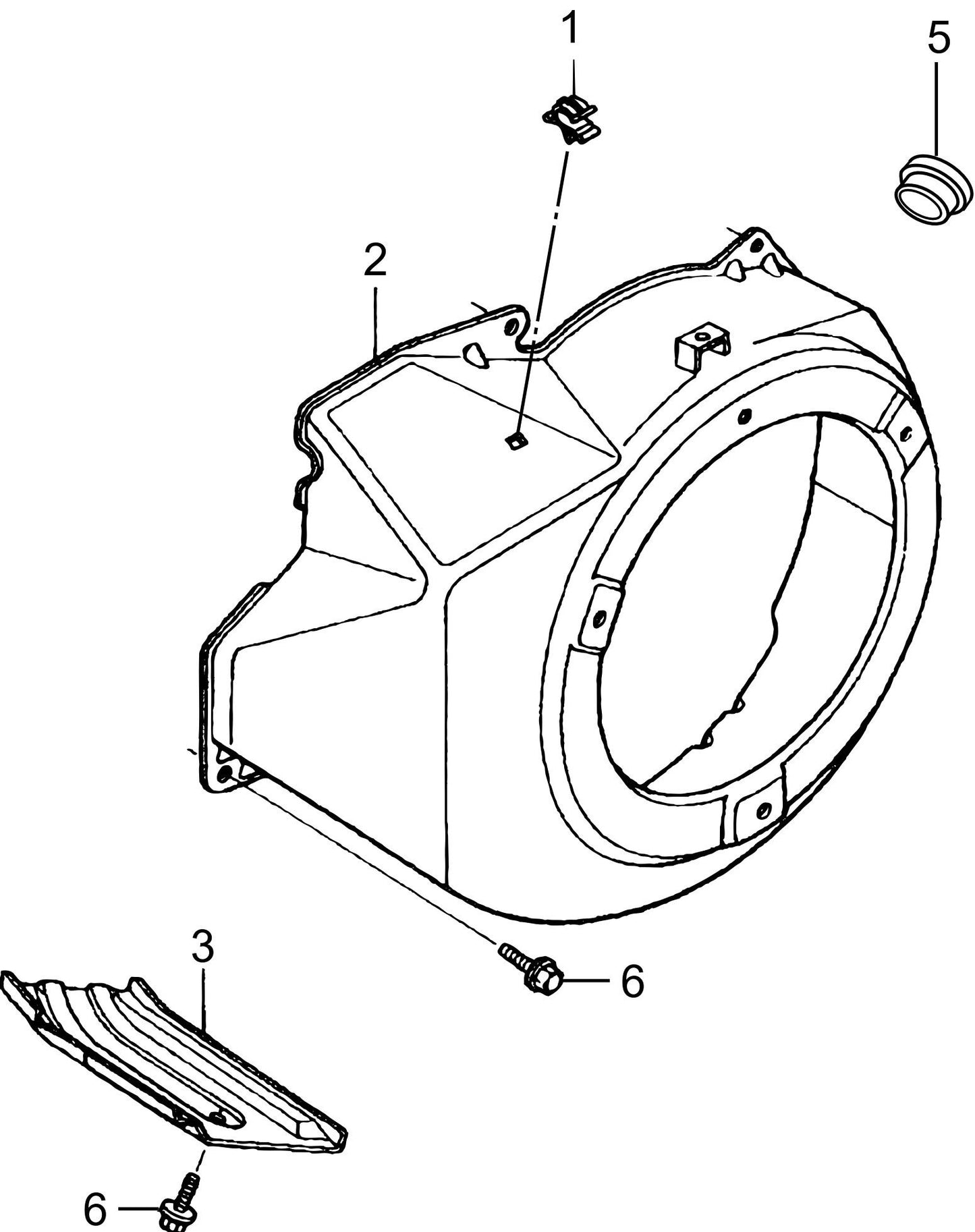 MVH308GH Honda GX270UT2SMXC/SCM Fan Cover Assembly Parts
