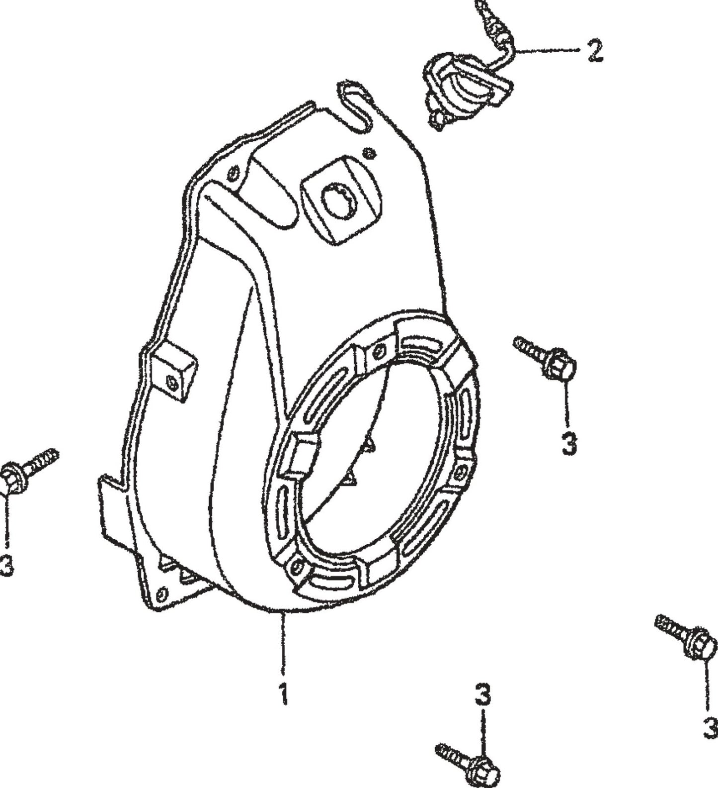 MT65HA Honda GX100KRBM Engine Fan Cover Assembly Parts
