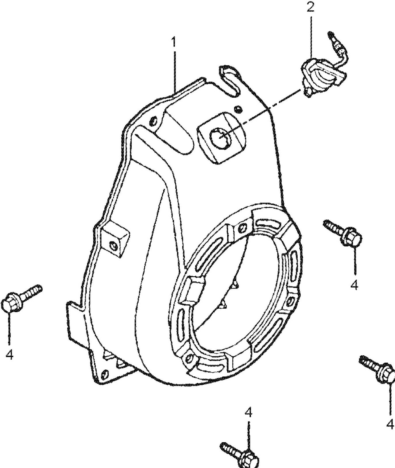 MT77HFR Honda GXR120RTKRB6 Engine Fan Cover Assembly Parts