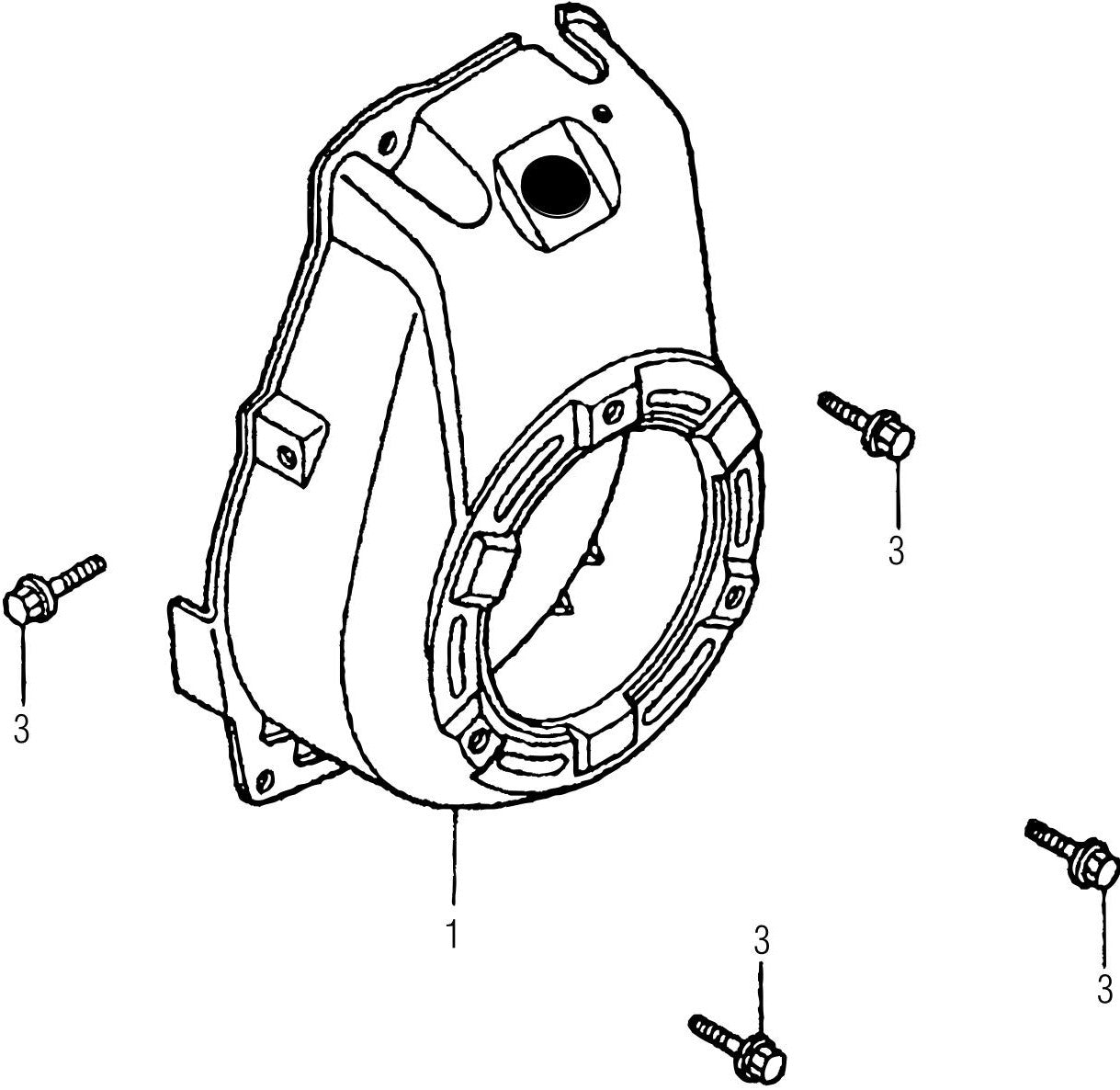 MTX70HD Honda GX100RTKRBF Engine Fan Cover Assembly Parts