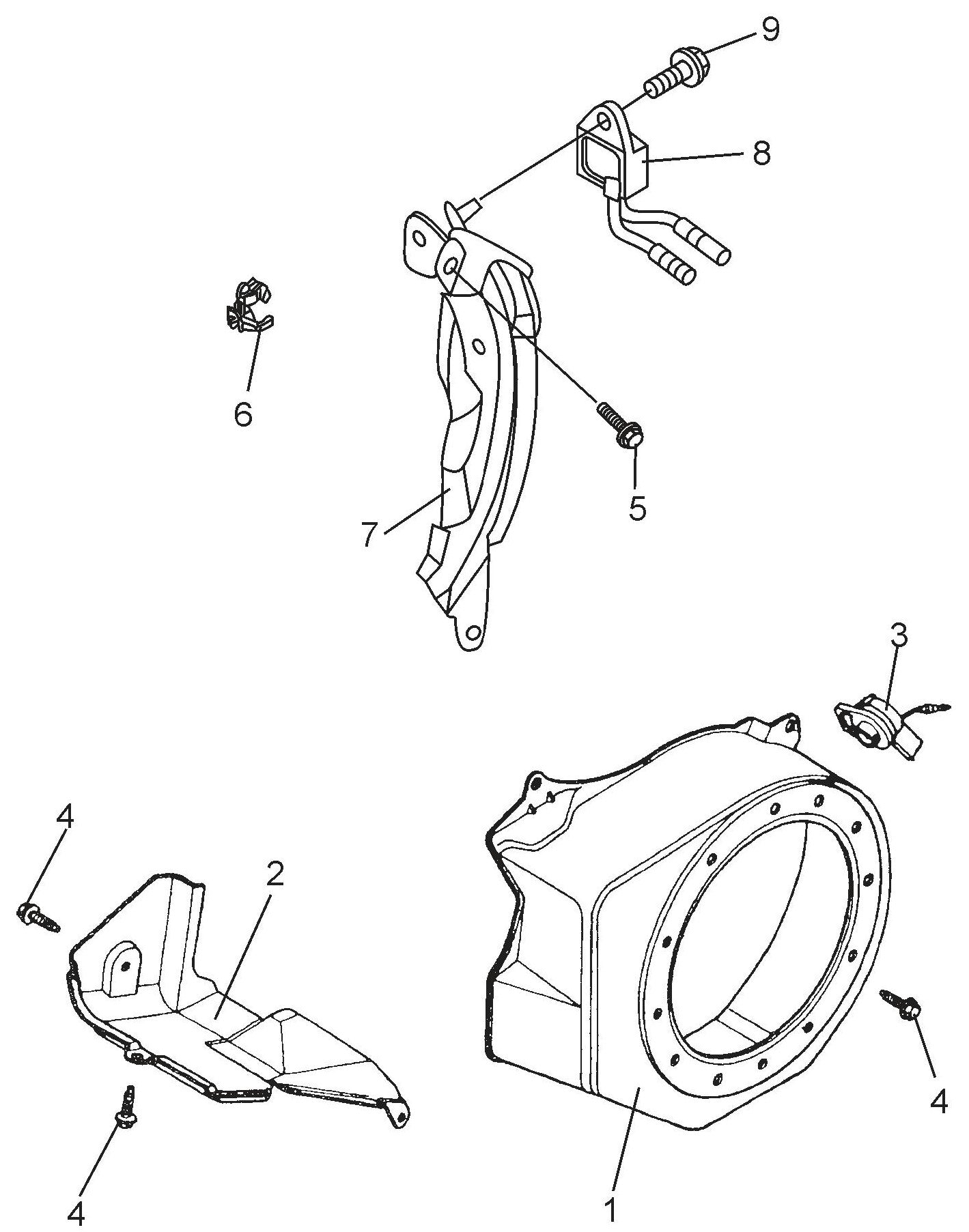 MVH120VGH GX160U1SMX4 Engine Fan Cover Assembly Parts
